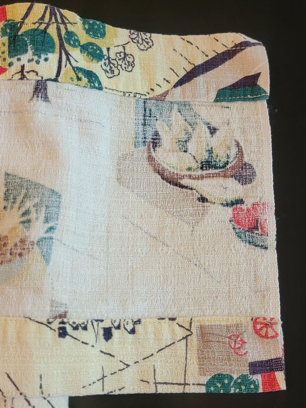 MCM Abstact Cubist Still Cafe Valance